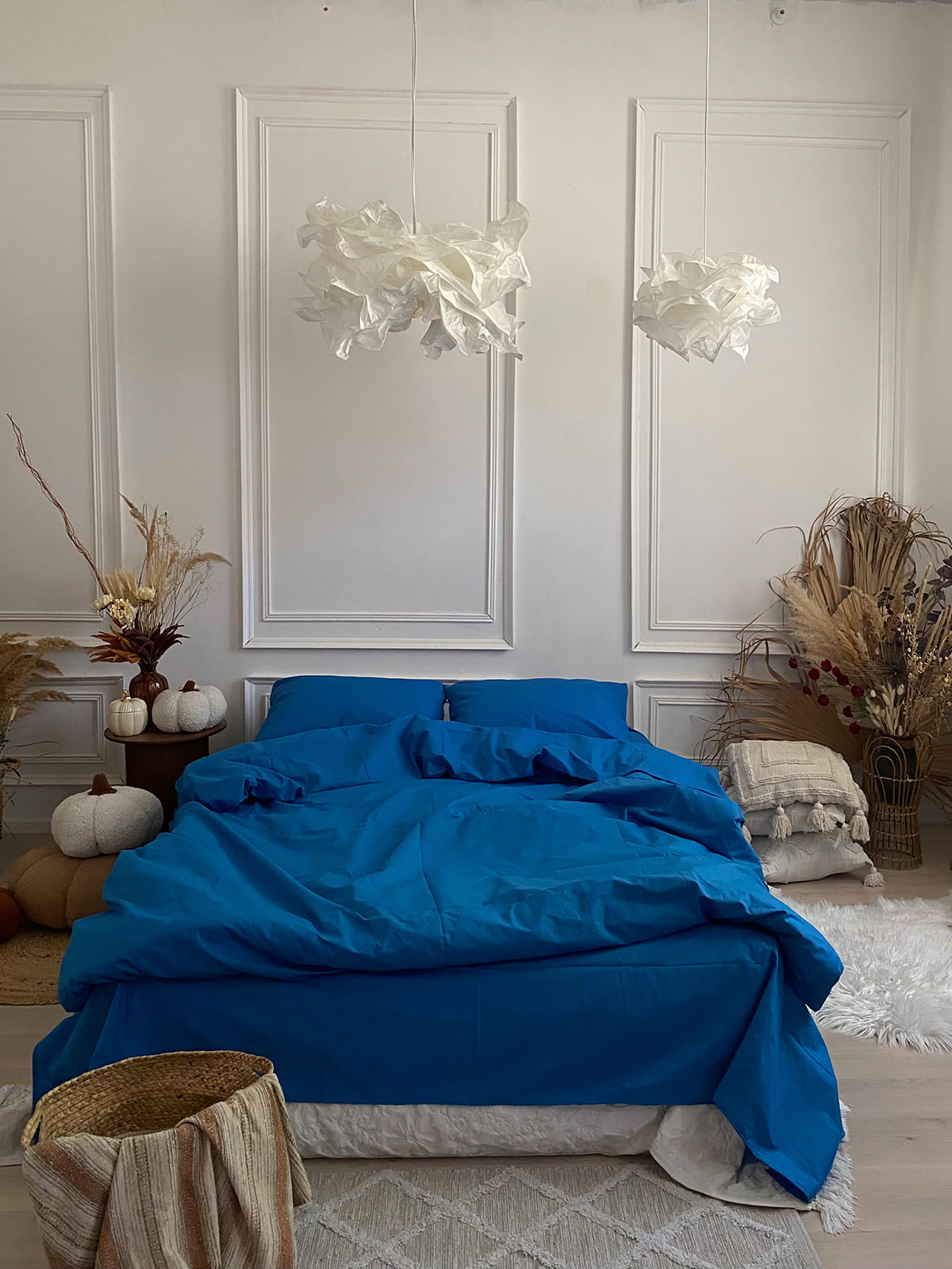 Комплект постільної білизни із бязі Blue