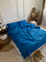 Комплект постільної білизни із бязі Blue