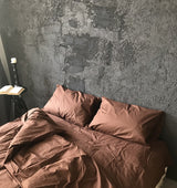 Комплект постільної білизни із ранфорсу Chocolate