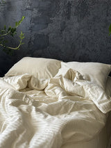 Комплект постільної білизни зі страйп сатину Milky