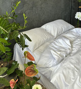 Комплект постільної білизни із преміум сатину White