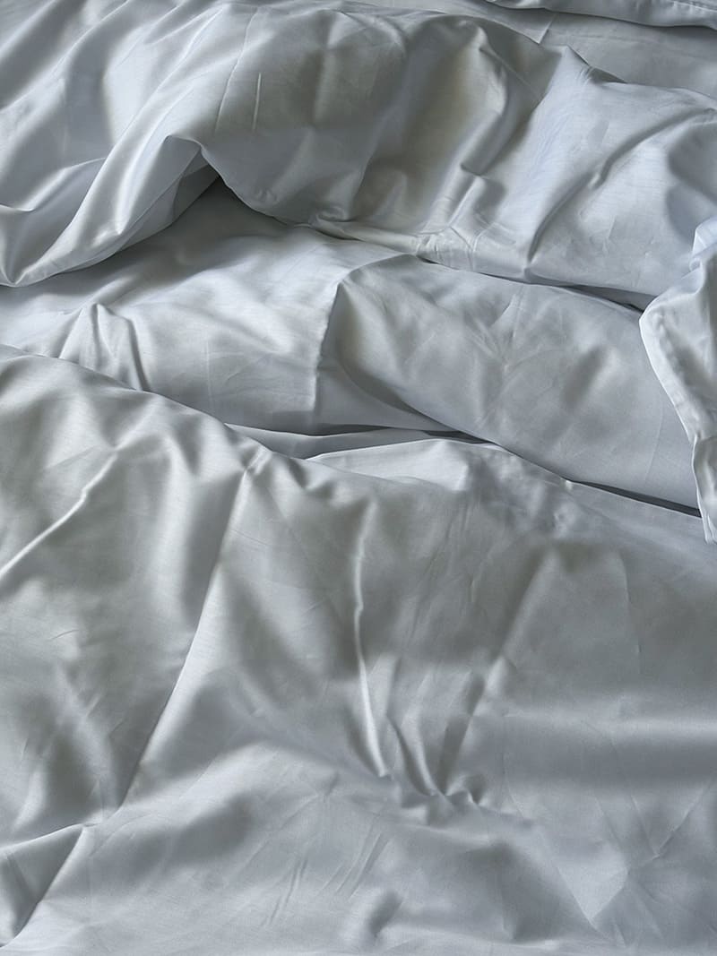 Комплект постільної білизни із преміум сатину White