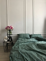 Комплект постільної білизни із ранфорсу Smaragd Marble