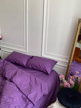 Комплект постільної білизни зі страйп сатину Amethyst