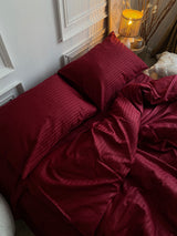 Комплект постільної білизни зі страйп сатину Amore