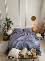 Комплект постільної білизни із преміум сатину Gray