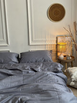 Комплект постільної білизни із преміум сатину Gray