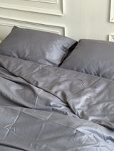 Комплект постільної білизни із преміум сатину Gray