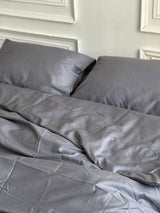 Комплект постільної білизни із преміум сатину Gray