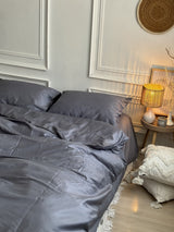 Комплект постільної білизни із преміум сатину Gray