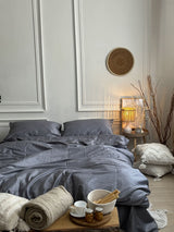 Комплект постільної білизни із преміум сатину Gray