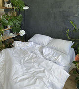 Комплект постільної білизни із преміум сатину White