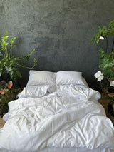 Комплект постільної білизни із преміум сатину White