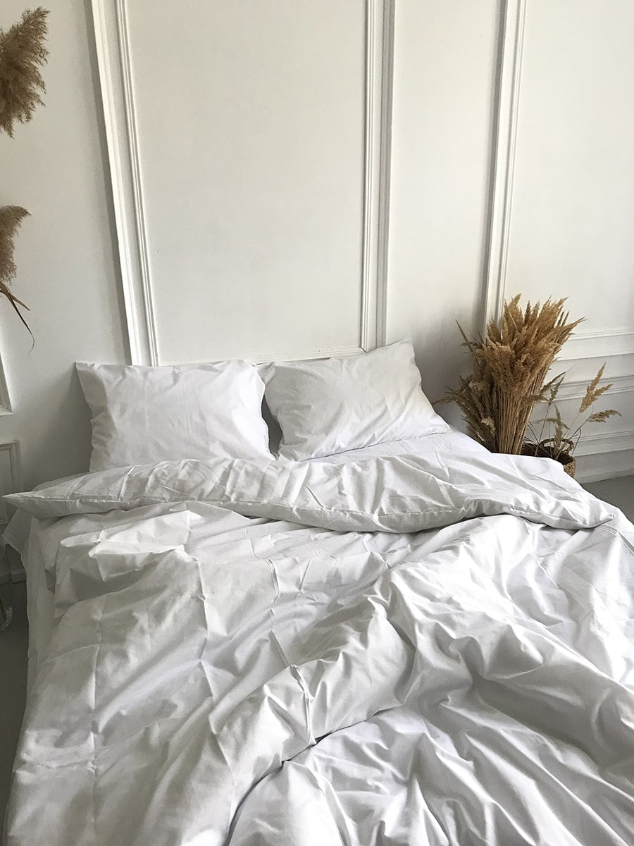 Комплект постільної білизни із бязі White