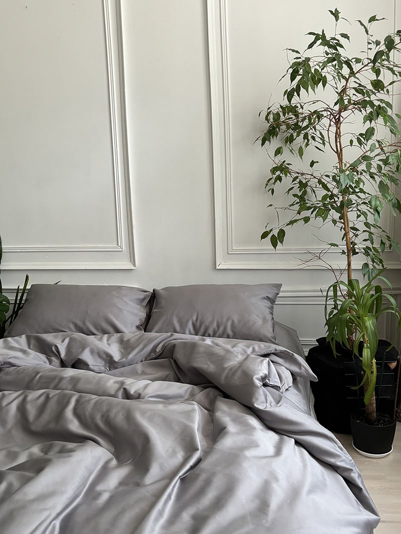 Комплект постільної білизни із преміум сатину Silver