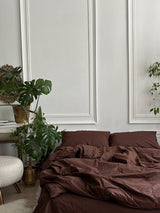 Комплект постільної білизни із бязі Chocolate