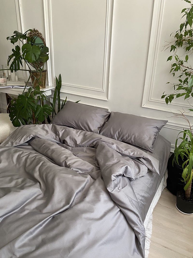 Комплект постільної білизни із преміум сатину Silver