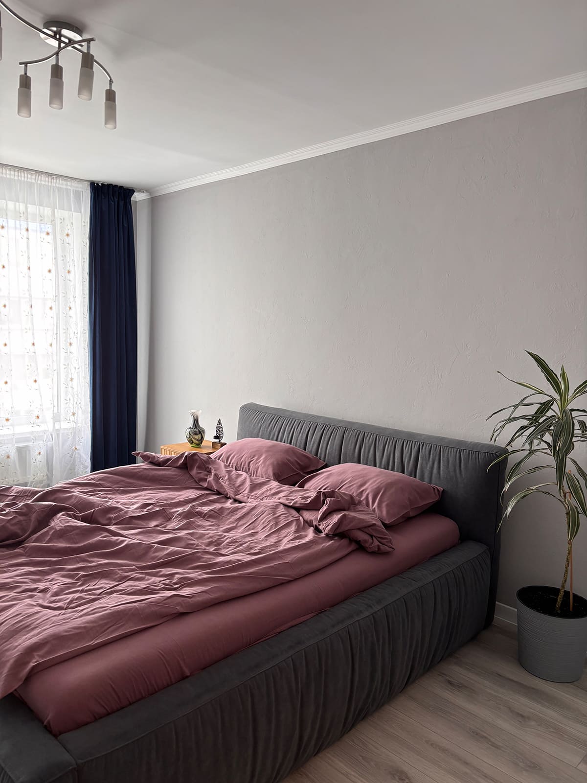 Комплект постільної білизни із вареної бавовни Rose