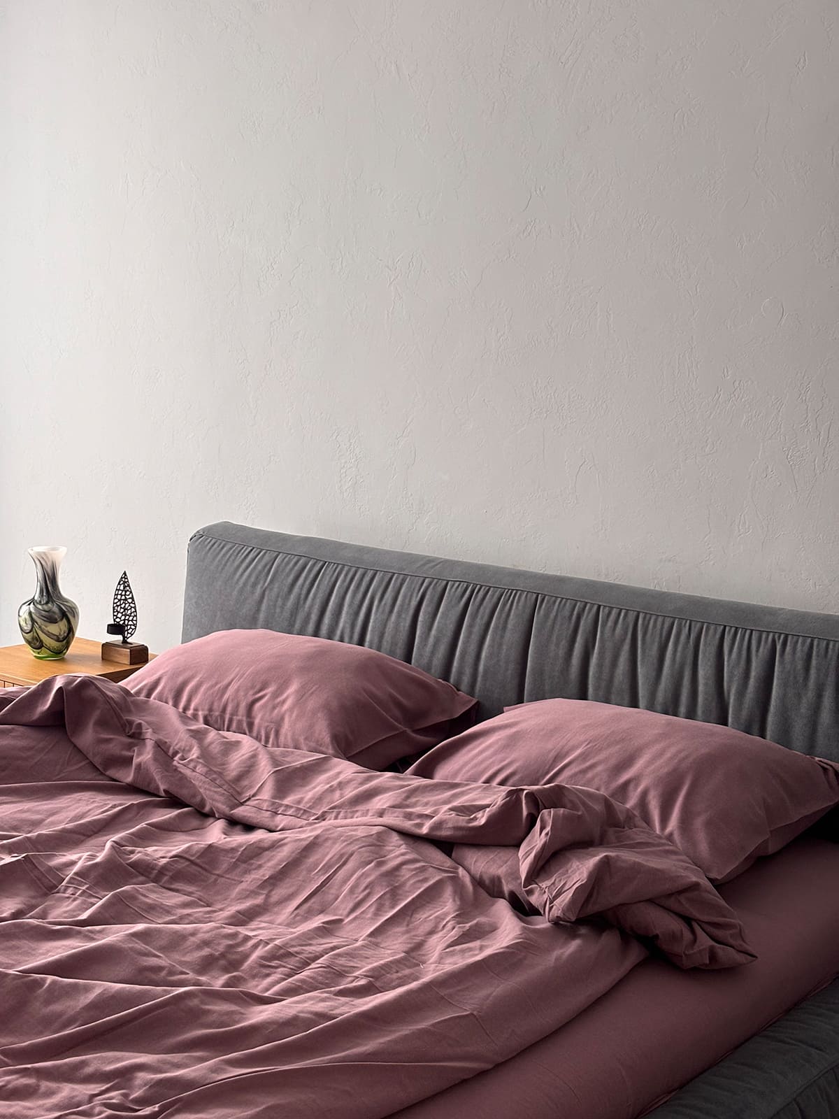 Комплект постільної білизни із вареної бавовни Rose