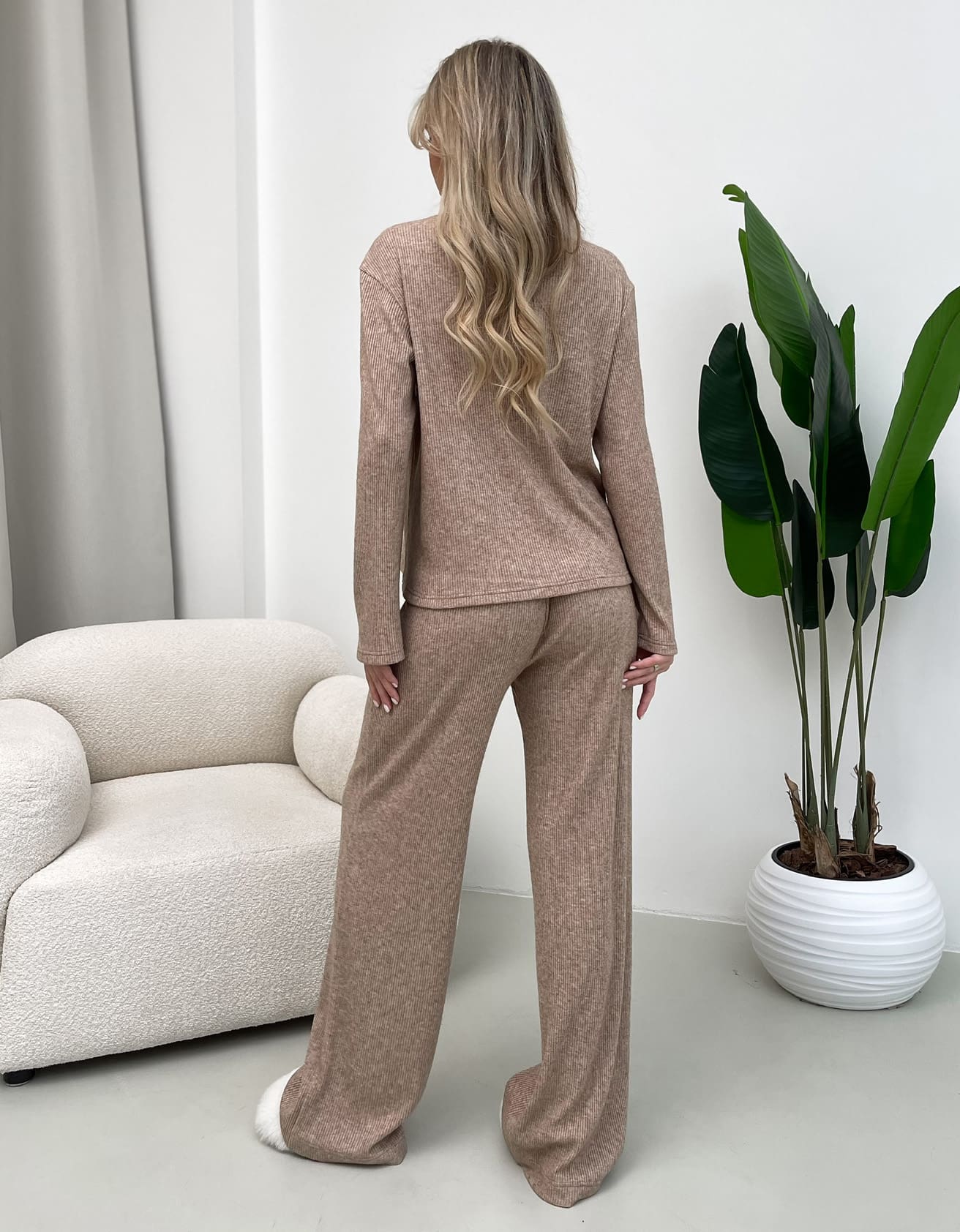 Піжама жіноча в рубчик Rubi