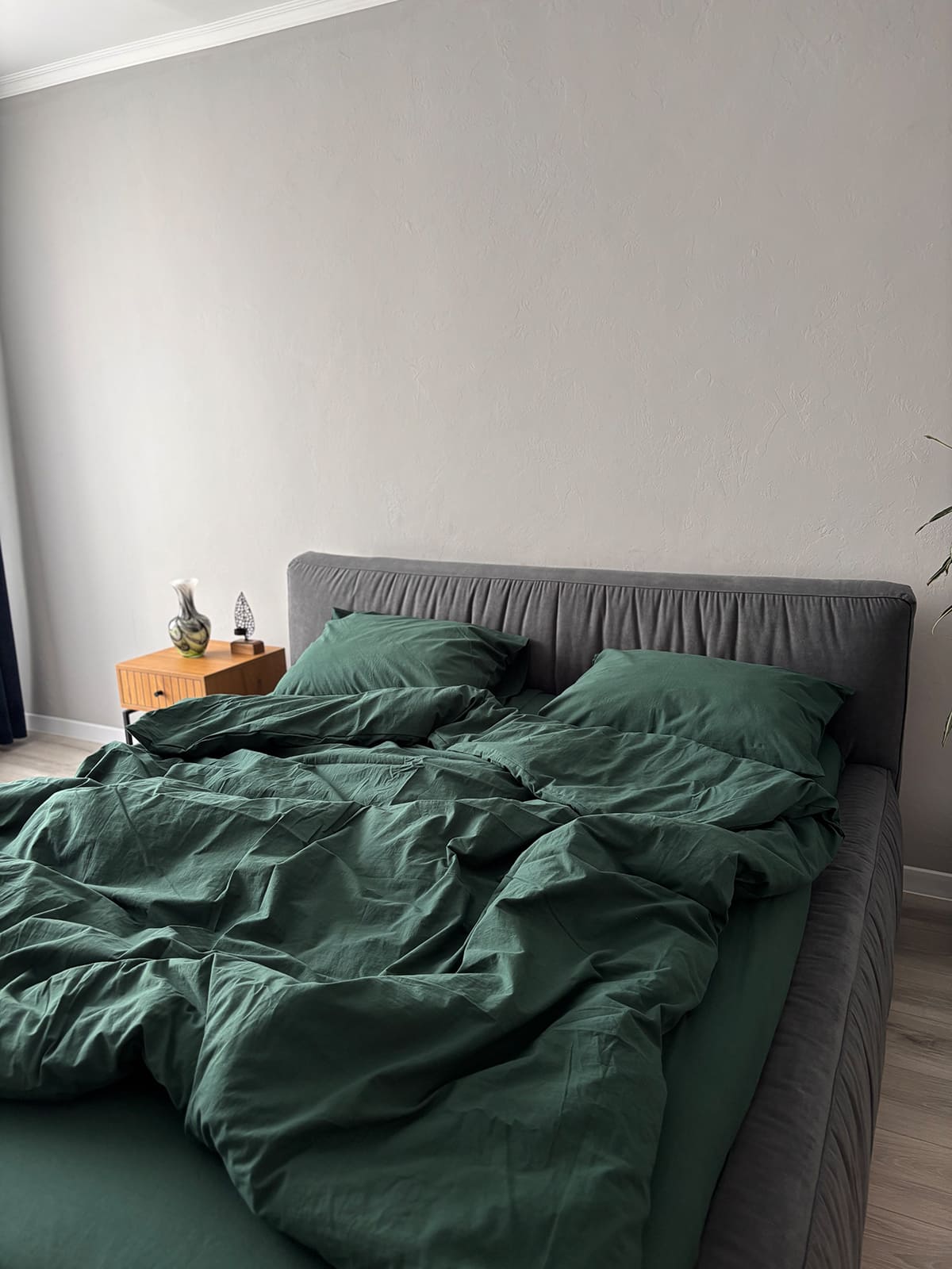 Комплект постільної білизни із вареної бавовни Emerald