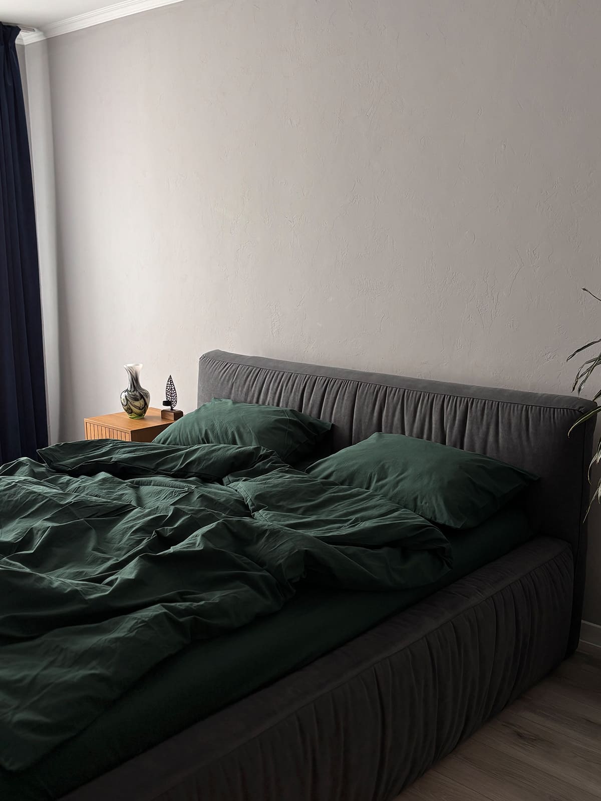 Комплект постільної білизни із вареної бавовни Emerald