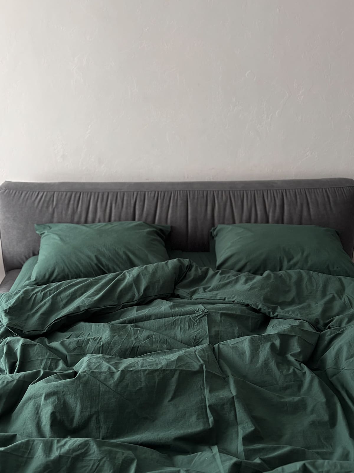 Комплект постільної білизни із вареної бавовни Emerald