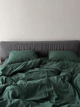 Комплект постільної білизни із вареної бавовни Emerald