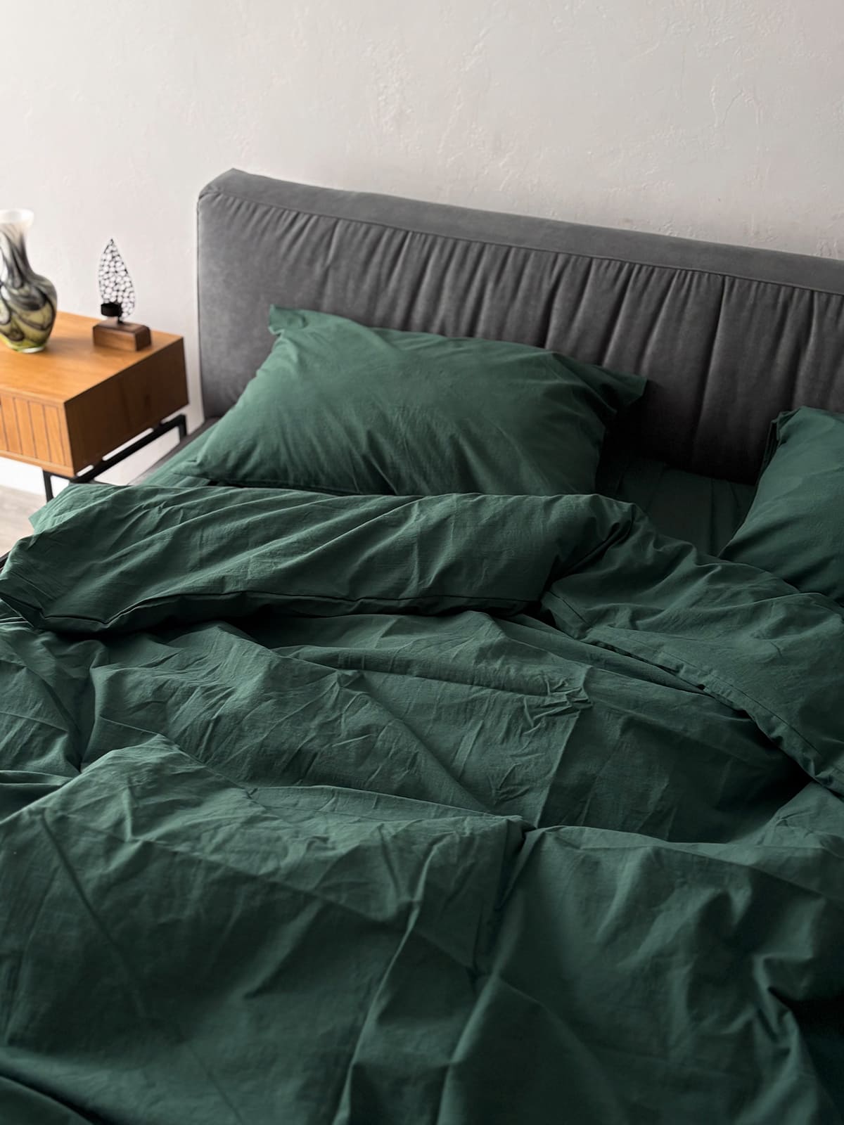 Комплект постільної білизни із вареної бавовни Emerald