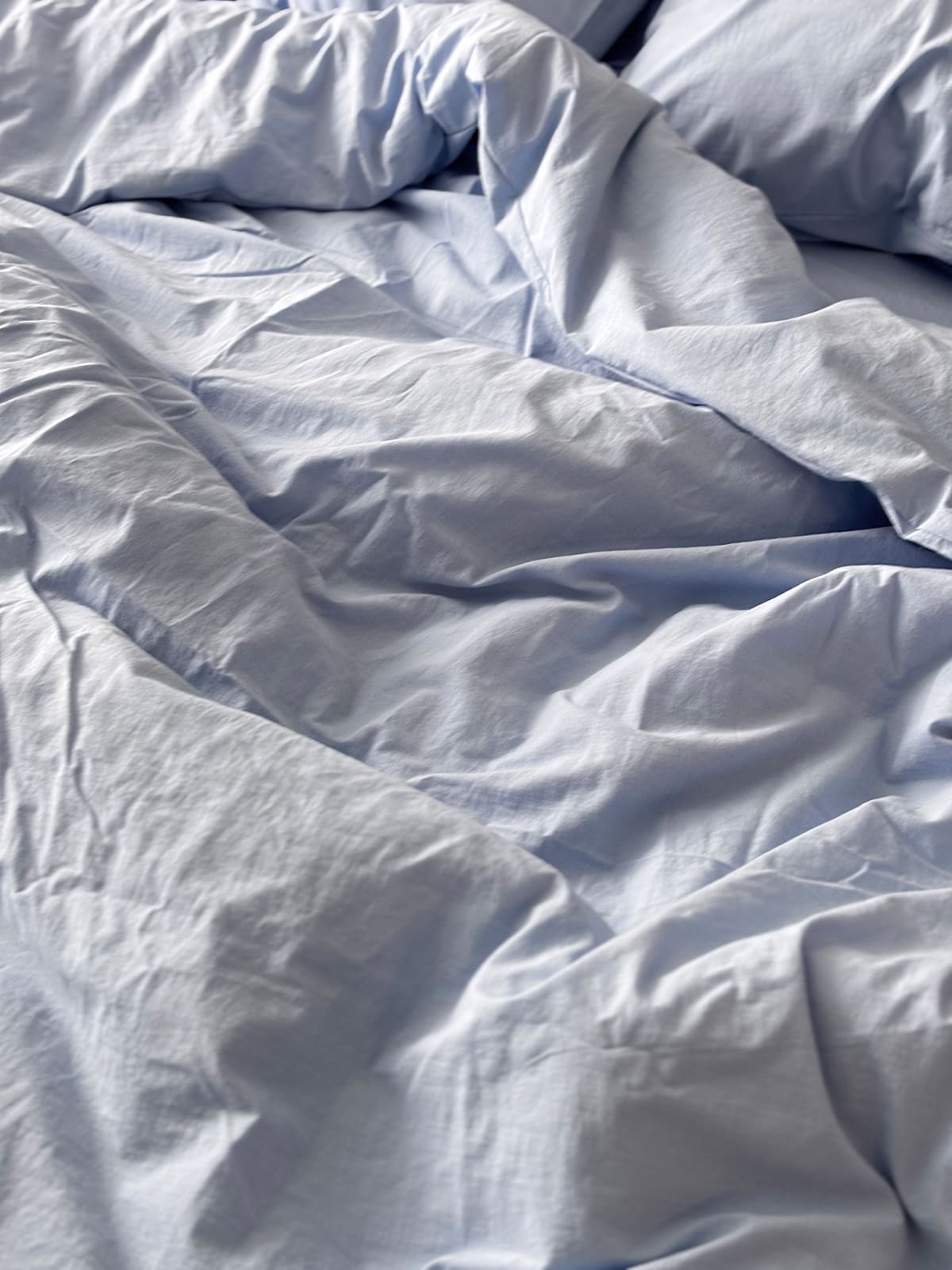 Комплект постільної білизни із вареної бавовни Blue