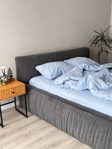 Комплект постільної білизни із вареної бавовни Blue