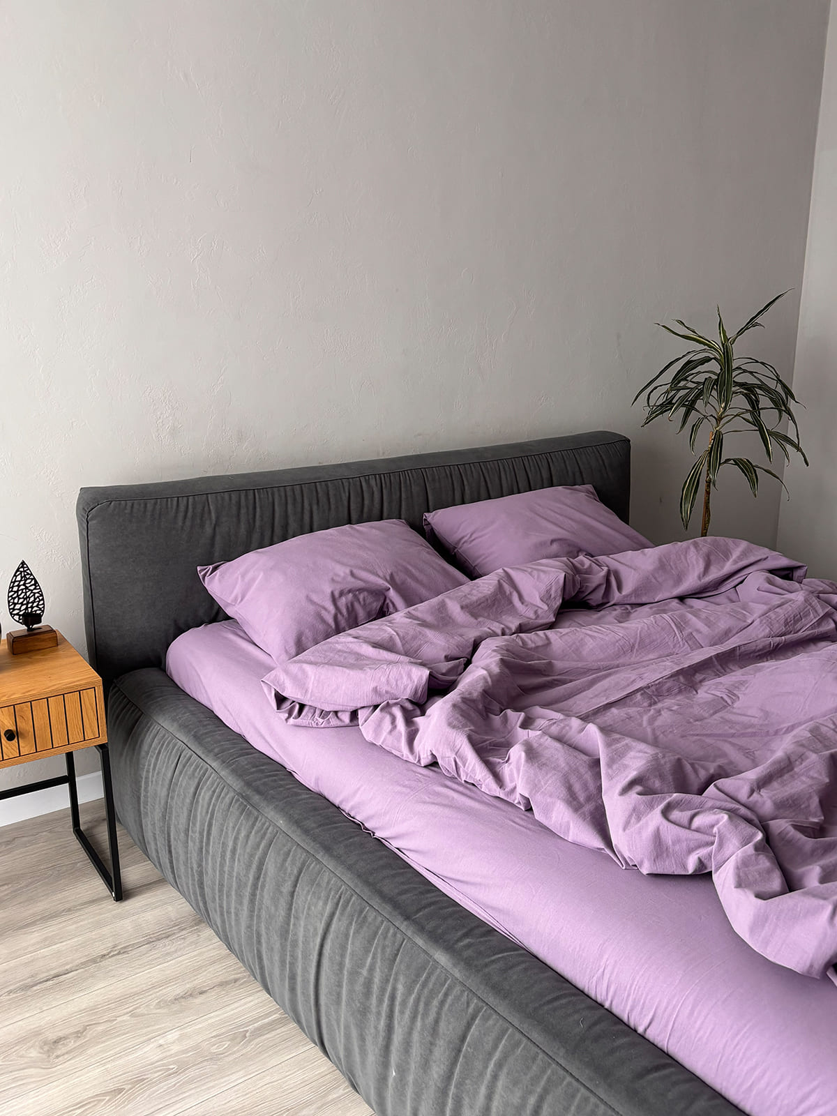 Комплект постільної білизни із вареної бавовни Lavender