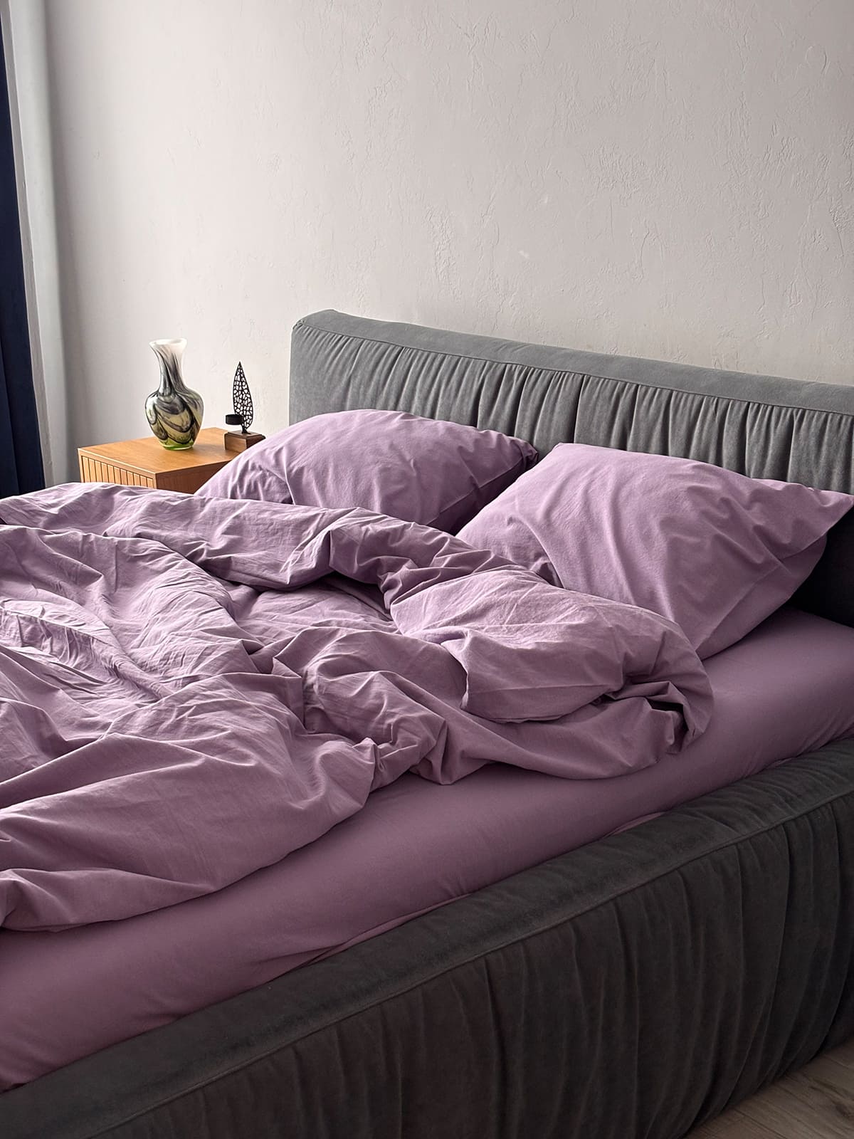 Комплект постільної білизни із вареної бавовни Lavender