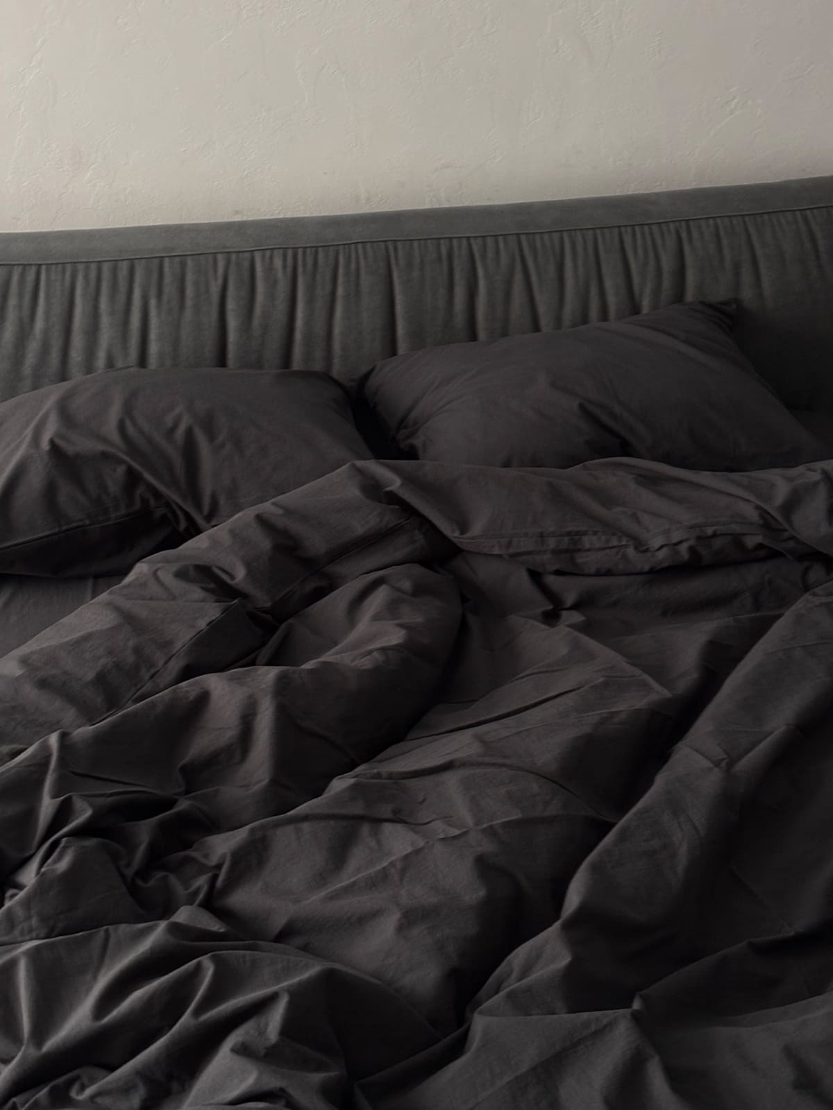 Комплект постільної білизни із вареної бавовни Graphite