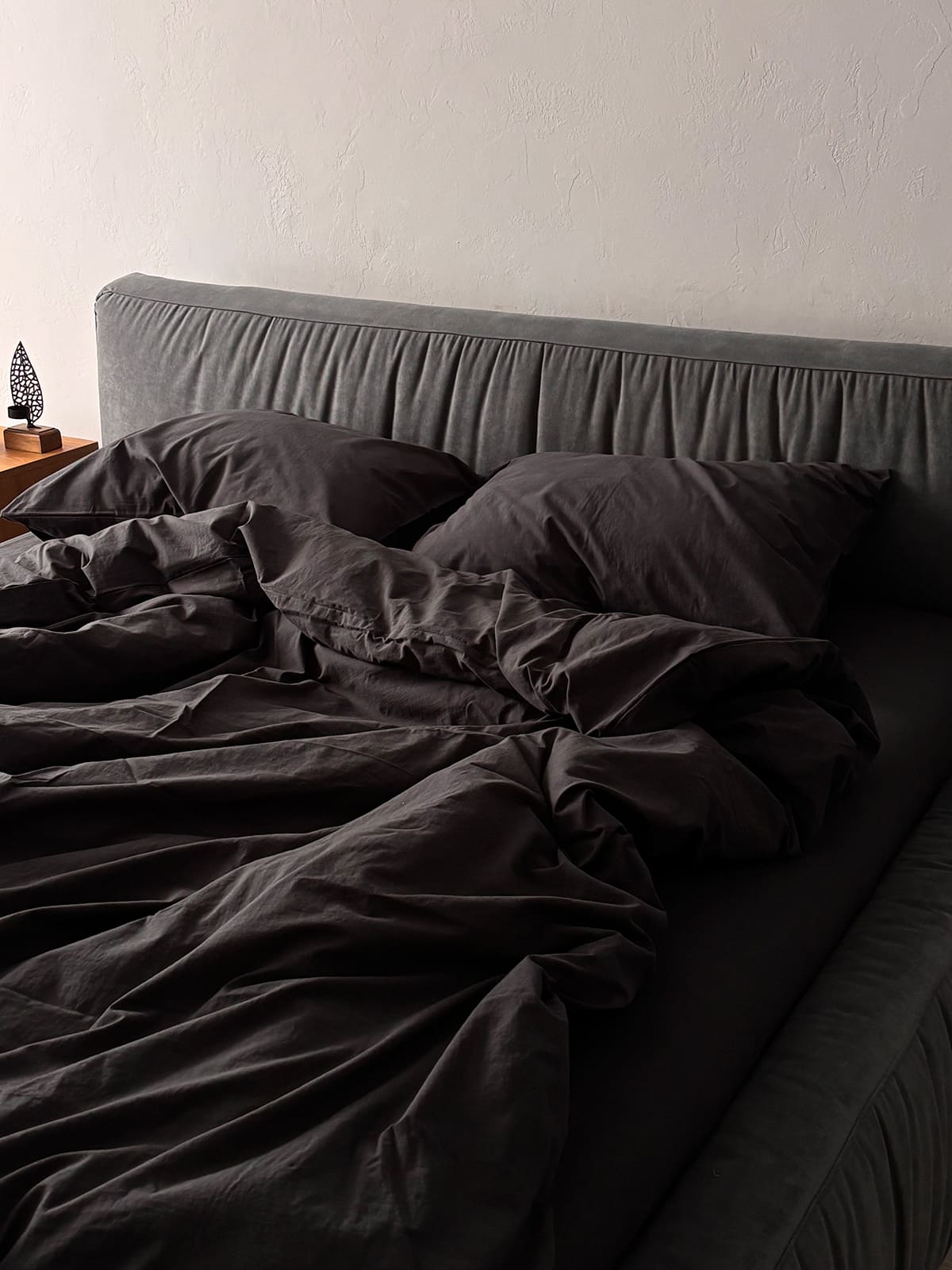 Комплект постільної білизни із вареної бавовни Graphite