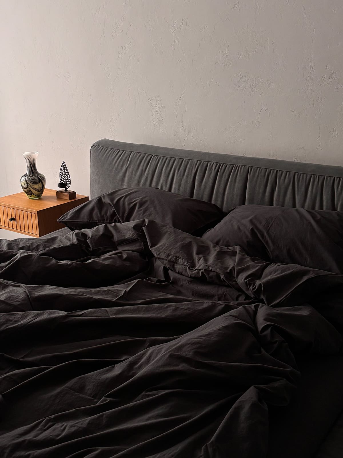 Комплект постільної білизни із вареної бавовни Graphite