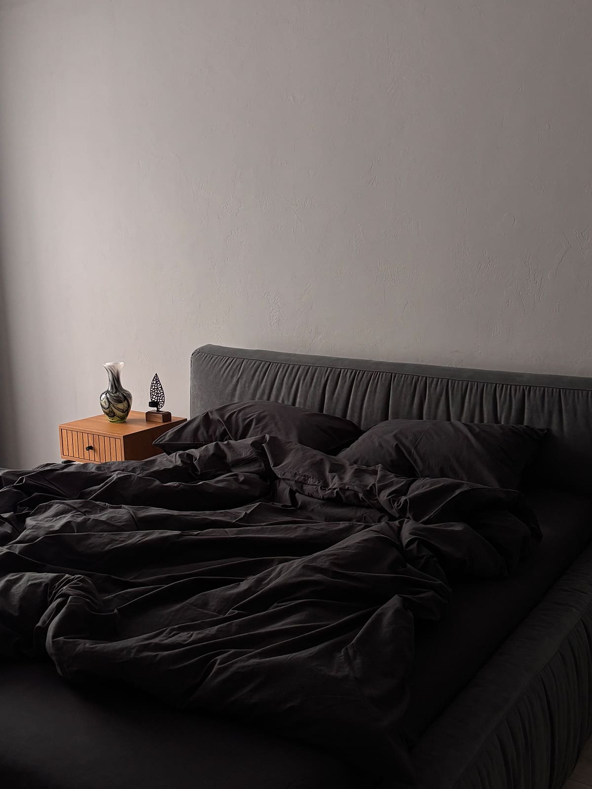 Комплект постільної білизни із вареної бавовни Graphite