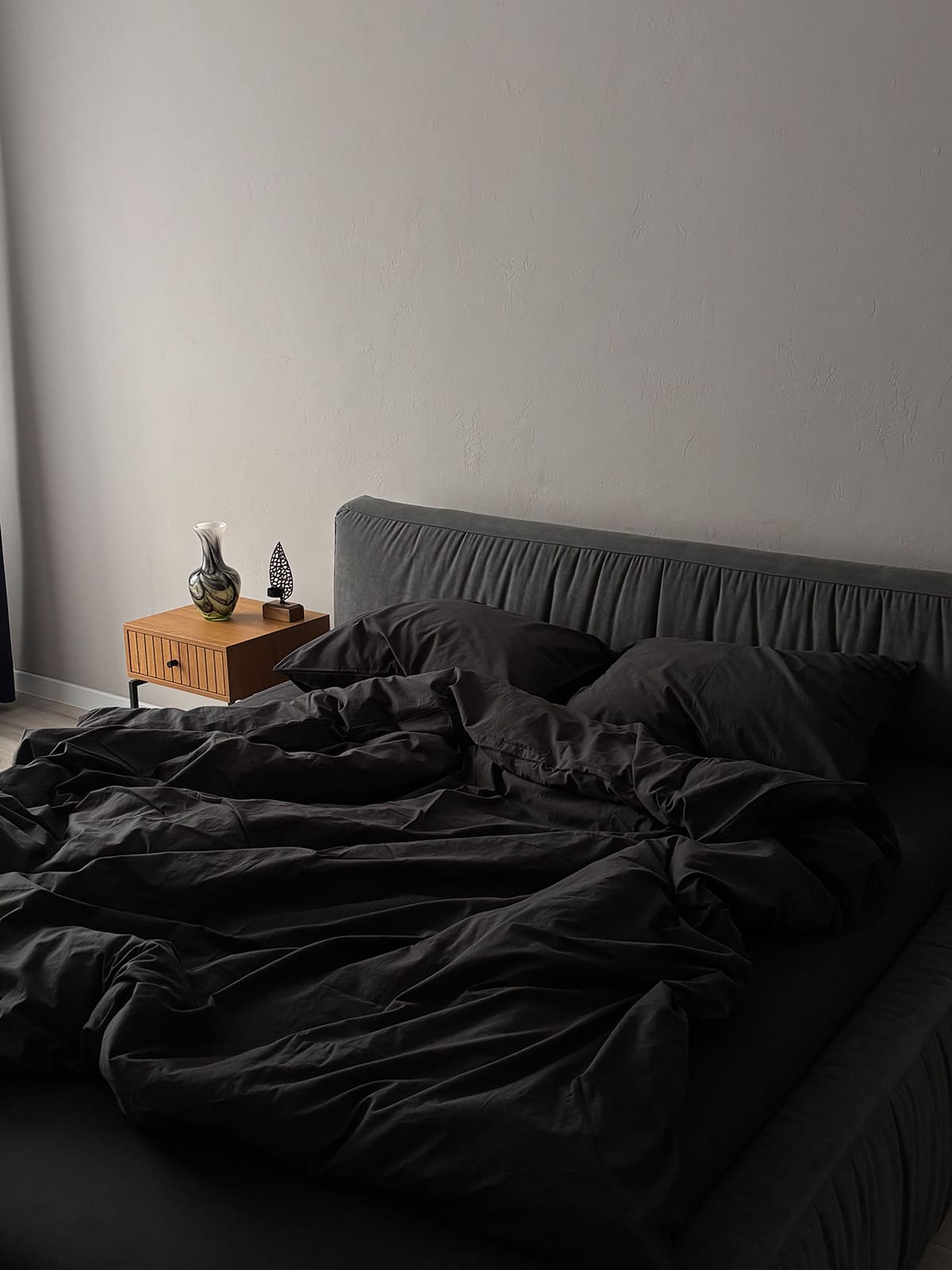 Комплект постільної білизни із вареної бавовни Graphite
