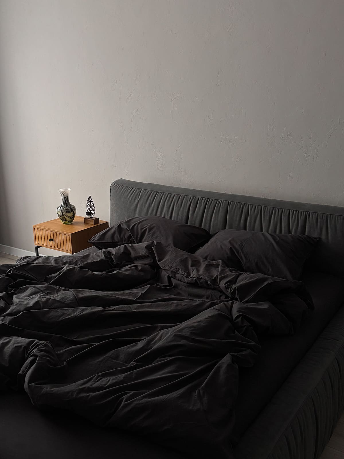 Комплект постільної білизни із вареної бавовни Graphite