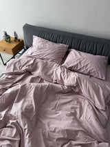 Комплект постільної білизни із вареної бавовни Lilac