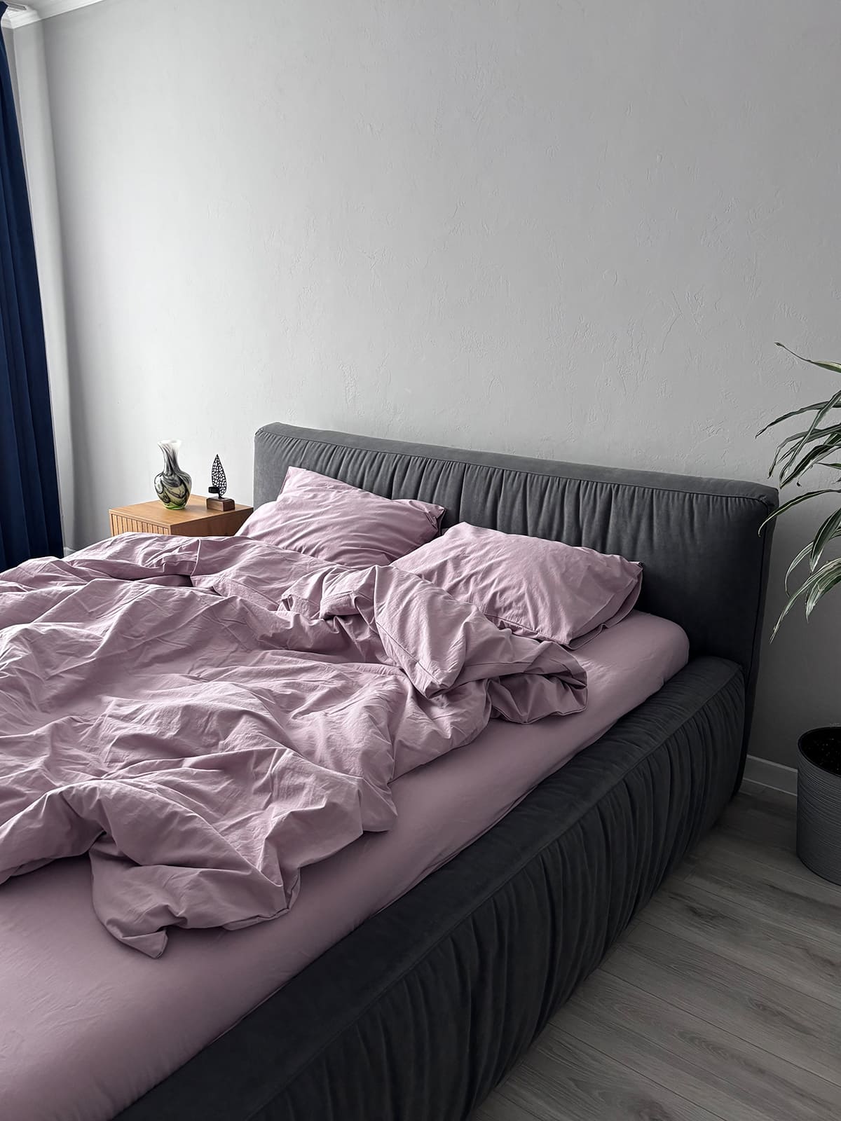 Комплект постільної білизни із вареної бавовни Lilac