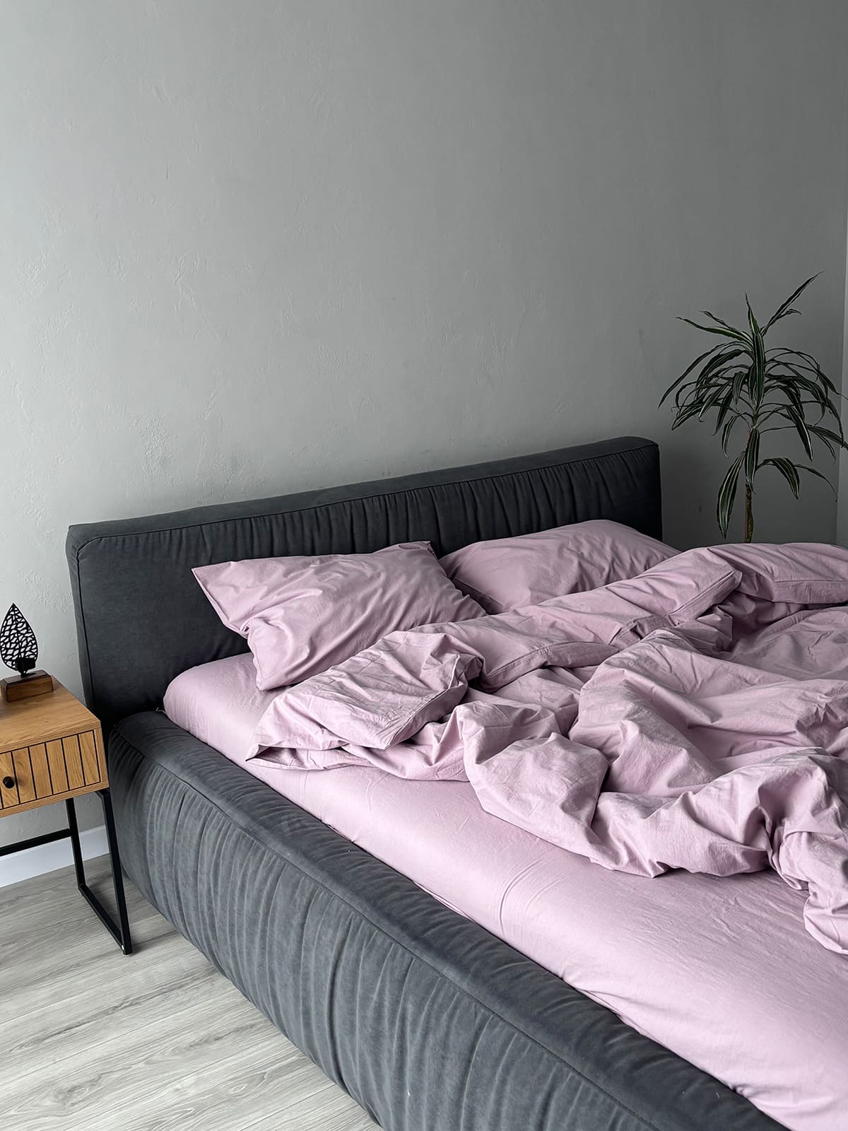 Комплект постільної білизни із вареної бавовни Lilac