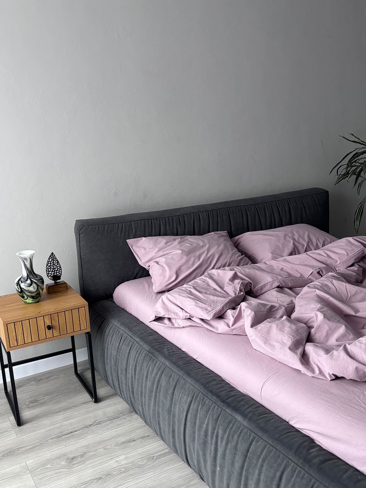 Комплект постільної білизни із вареної бавовни Lilac