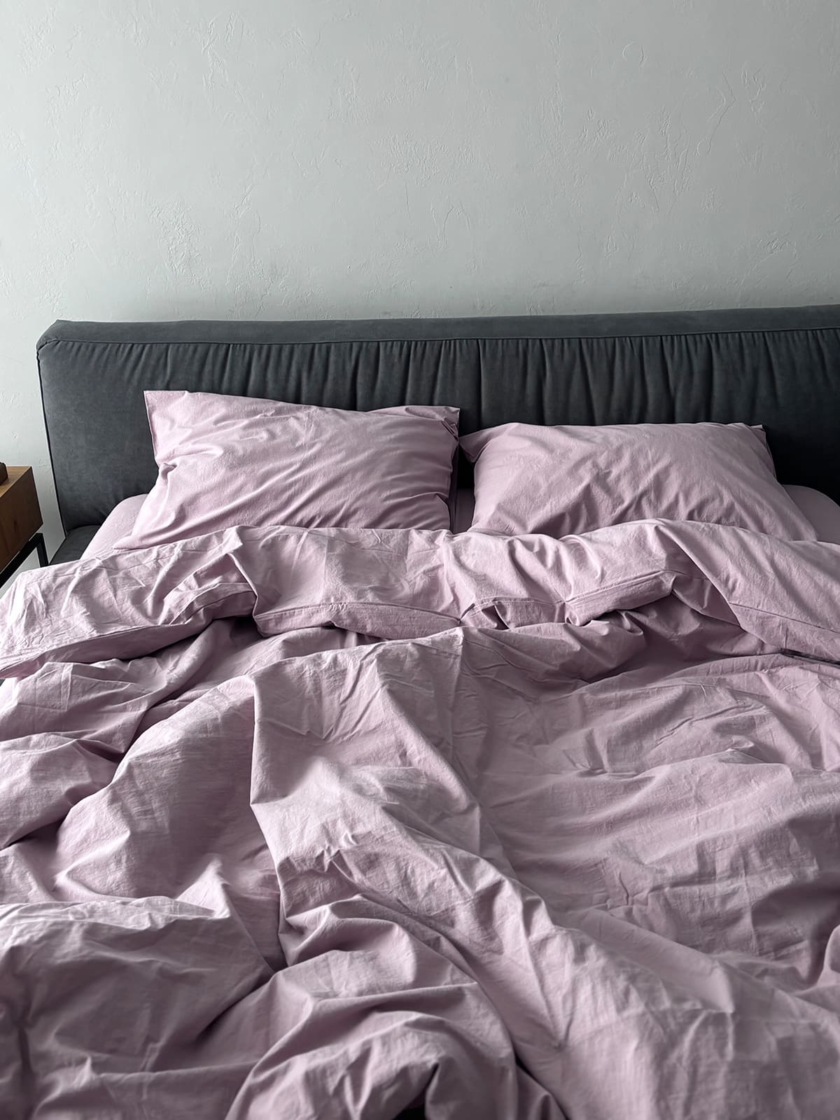 Комплект постільної білизни із вареної бавовни Lilac