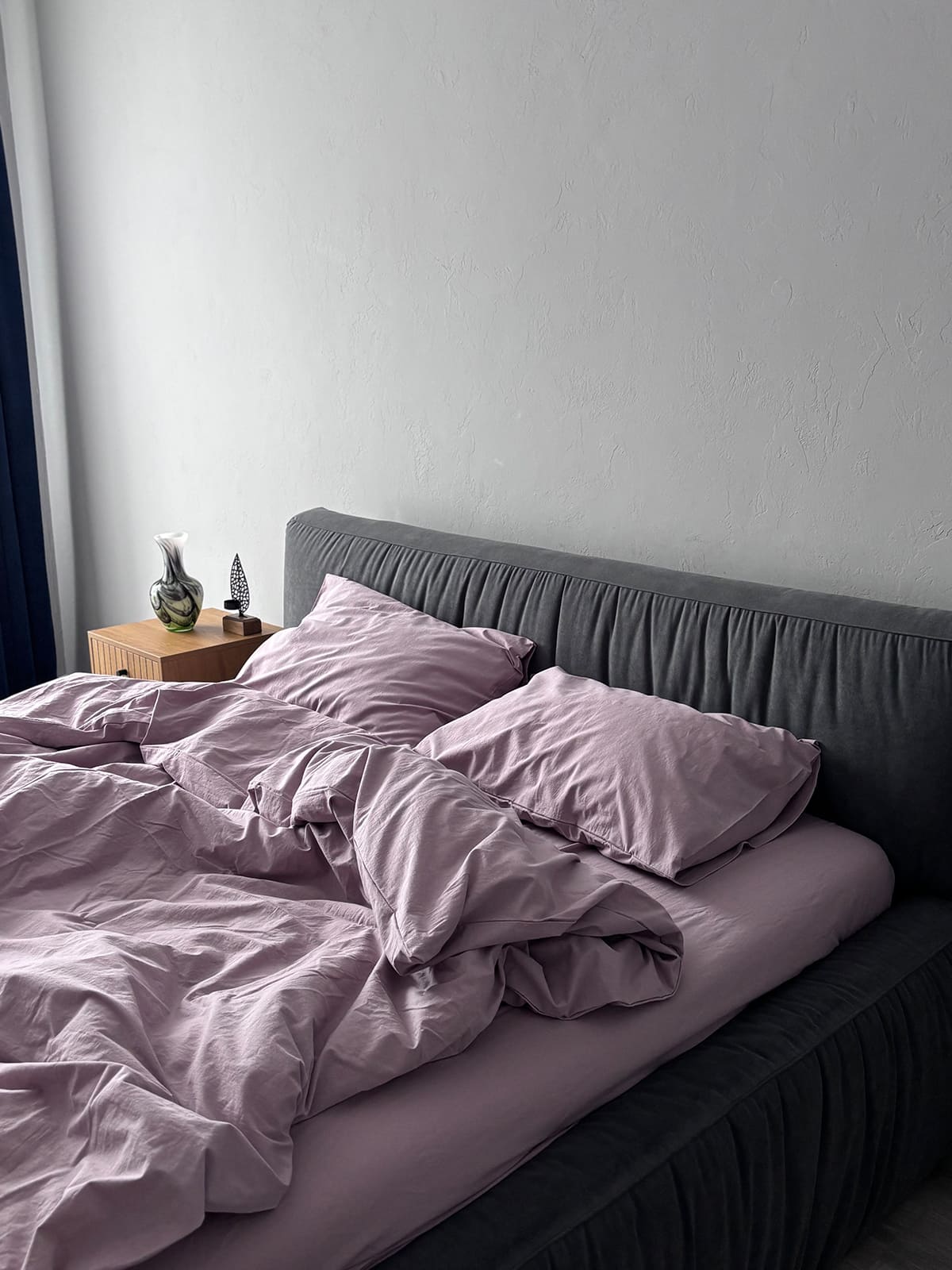 Комплект постільної білизни із вареної бавовни Lilac