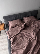Комплект постільної білизни із ранфорсу Cappuccino Marble