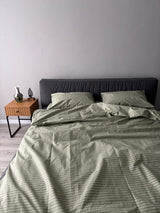 Комплект постільної білизни із бязі Olive Stripe