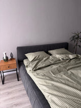Комплект постільної білизни із бязі Olive Stripe