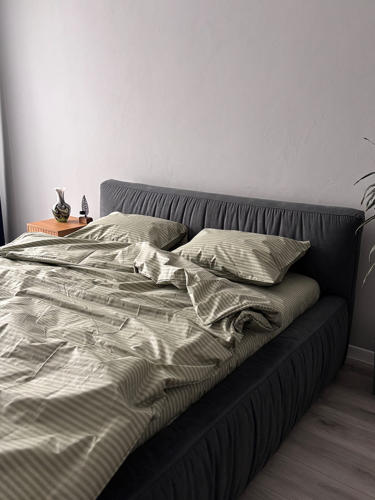 Комплект постільної білизни із бязі Olive Stripe