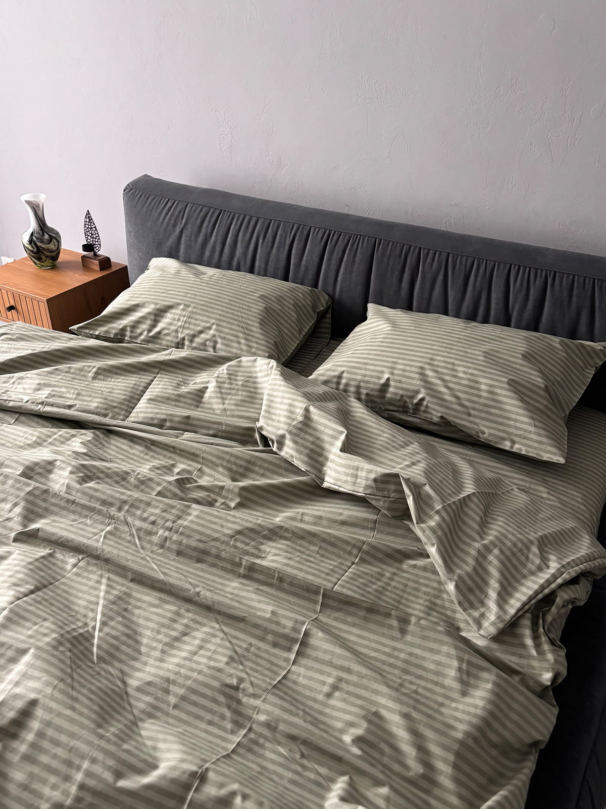 Комплект постільної білизни із бязі Olive Stripe